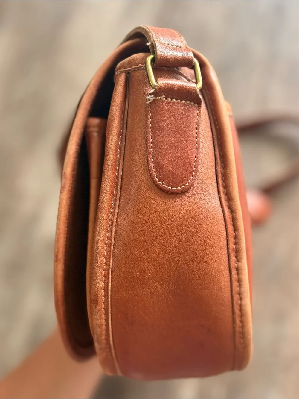 Vintage Coach Saddle Bag